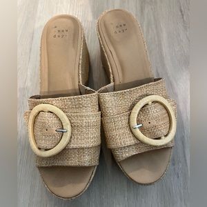 A New Day Victoria Wedge Sandals